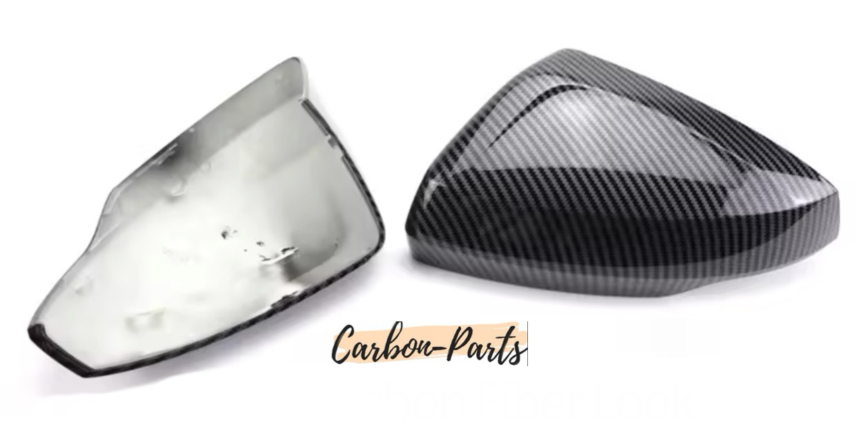 Spiegelkappen Carbon-Optik passend für Volkswagen Polo AW, GTI & Audi A1 GB