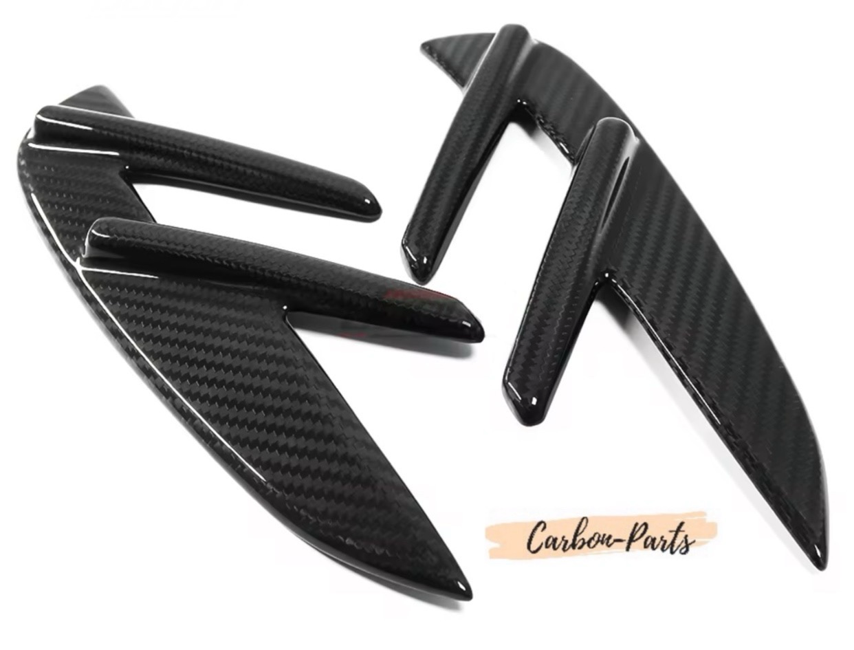 Echt-Carbon Cover/Zierblenden für Lufteinlässe im Kotflügel passend für BMW M3 & M4 G-Serie