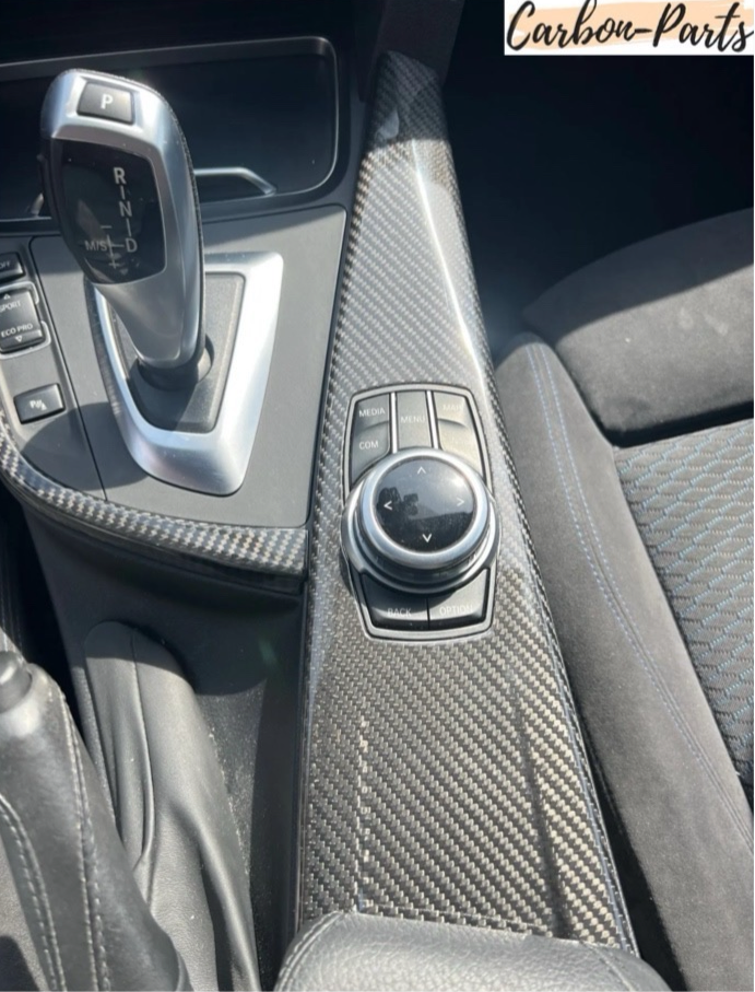 Echt-Carbon Cover für die Mittelkonsole passend für BMW F-Serie (inklusive M-Modelle)