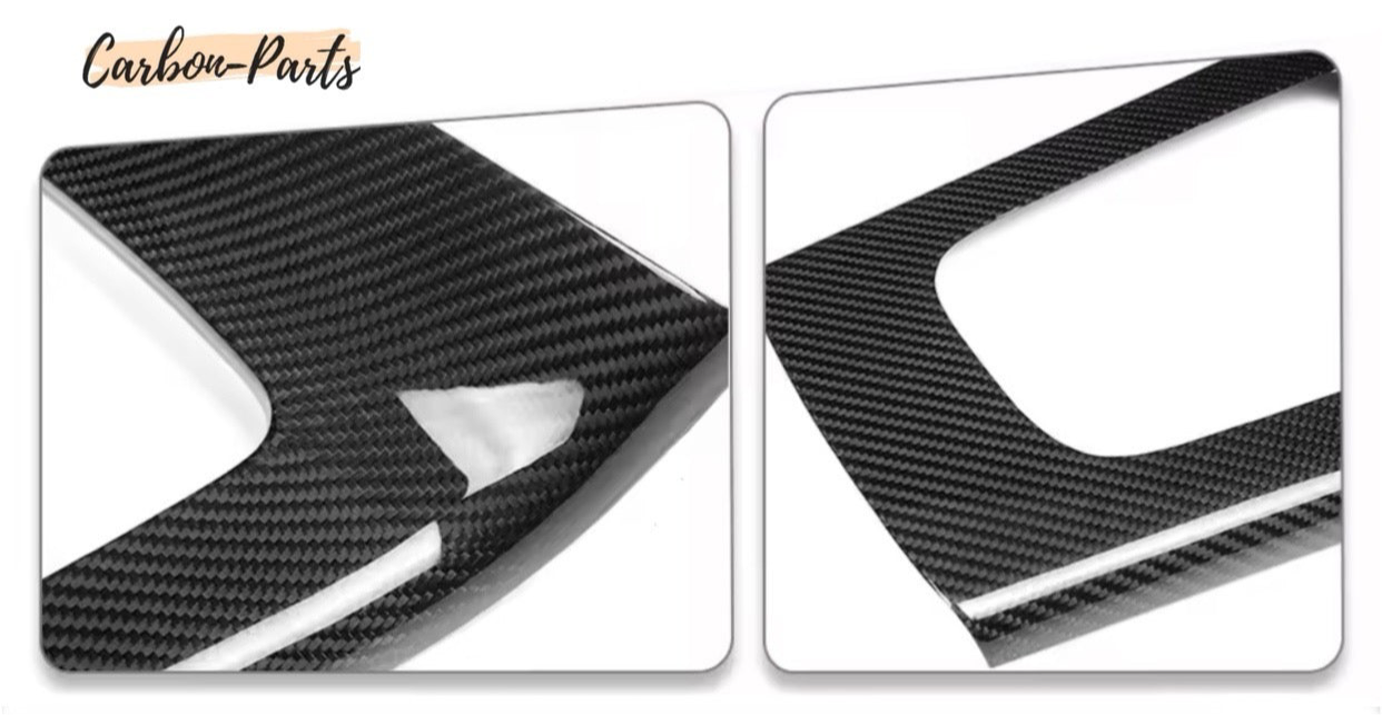 Echt-Carbon Cover Mittelkonsole passend für Mercedes Benz A-Klasse & CLA (inklusive AMG-Modelle) MOPF/Facelift ab Bj. 2023