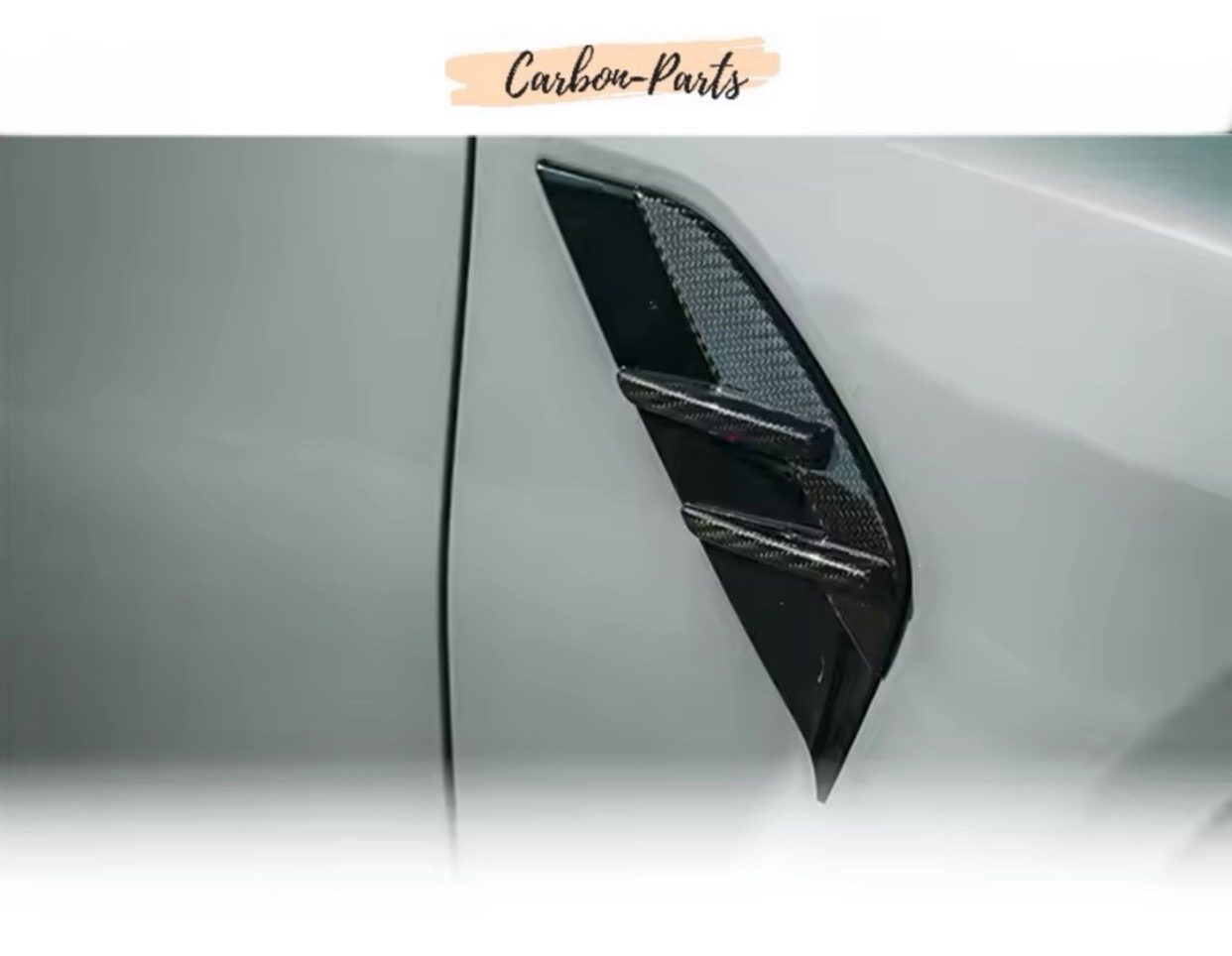 Echt-Carbon Cover/Zierblenden für Lufteinlässe im Kotflügel passend für BMW M3 & M4 G-Serie