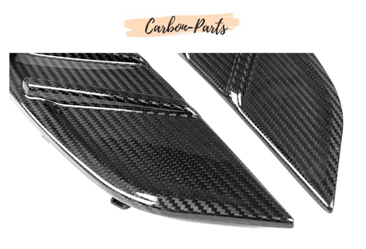Echt-Carbon Cover/Zierblenden für Lufteinlässe im Kotflügel passend für BMW M3 & M4 G-Serie