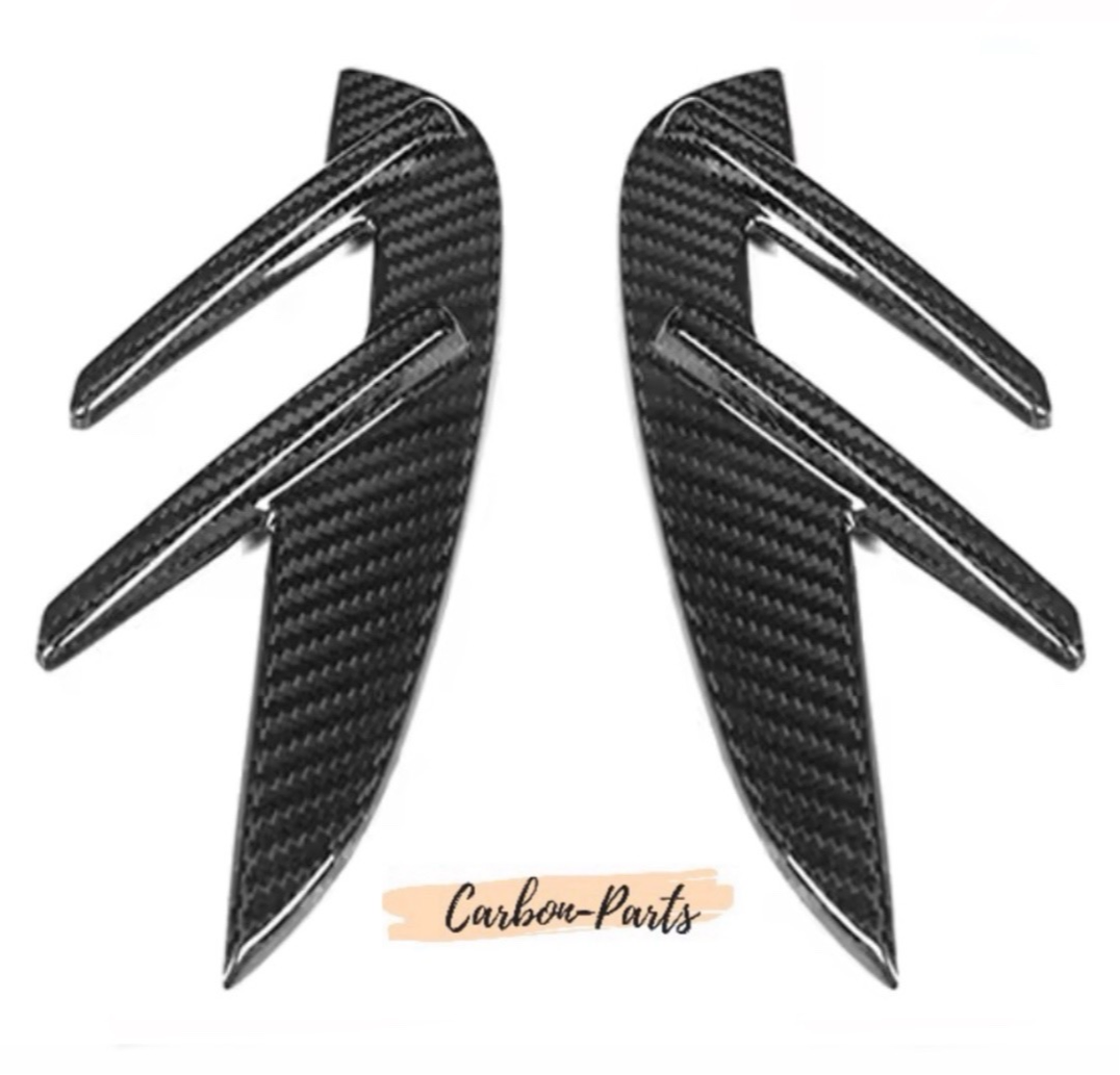 Echt-Carbon Cover/Zierblenden für Lufteinlässe im Kotflügel passend für BMW M3 & M4 G-Serie