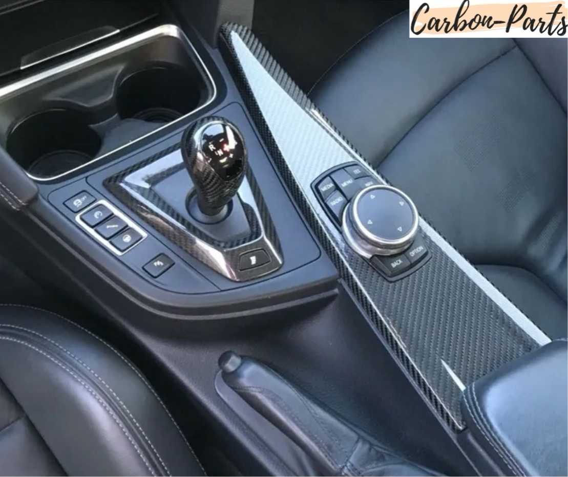 Echt-Carbon Cover für die Mittelkonsole passend für BMW F-Serie (inklusive M-Modelle)