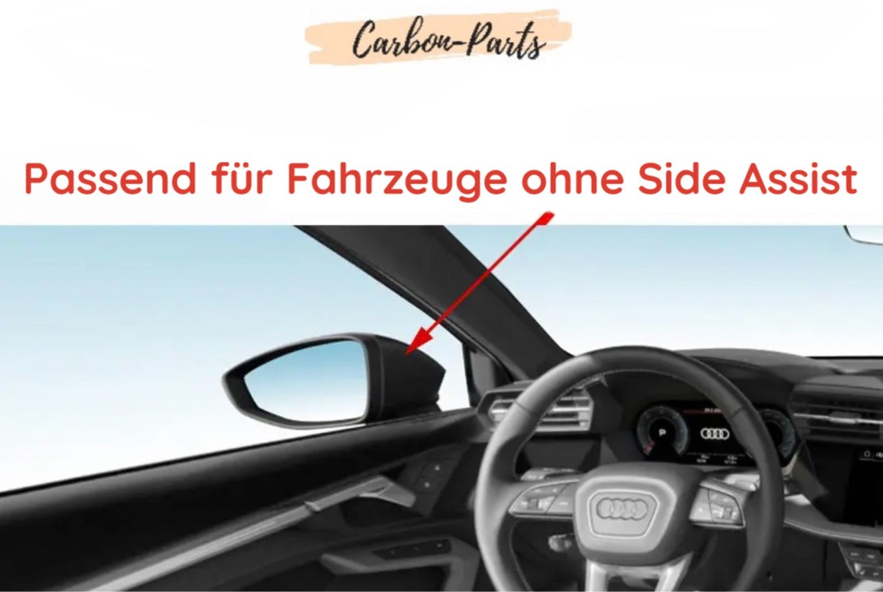 Spiegelkappen Carbon-Optik passend für Audi A3, S3, RS3 8Y