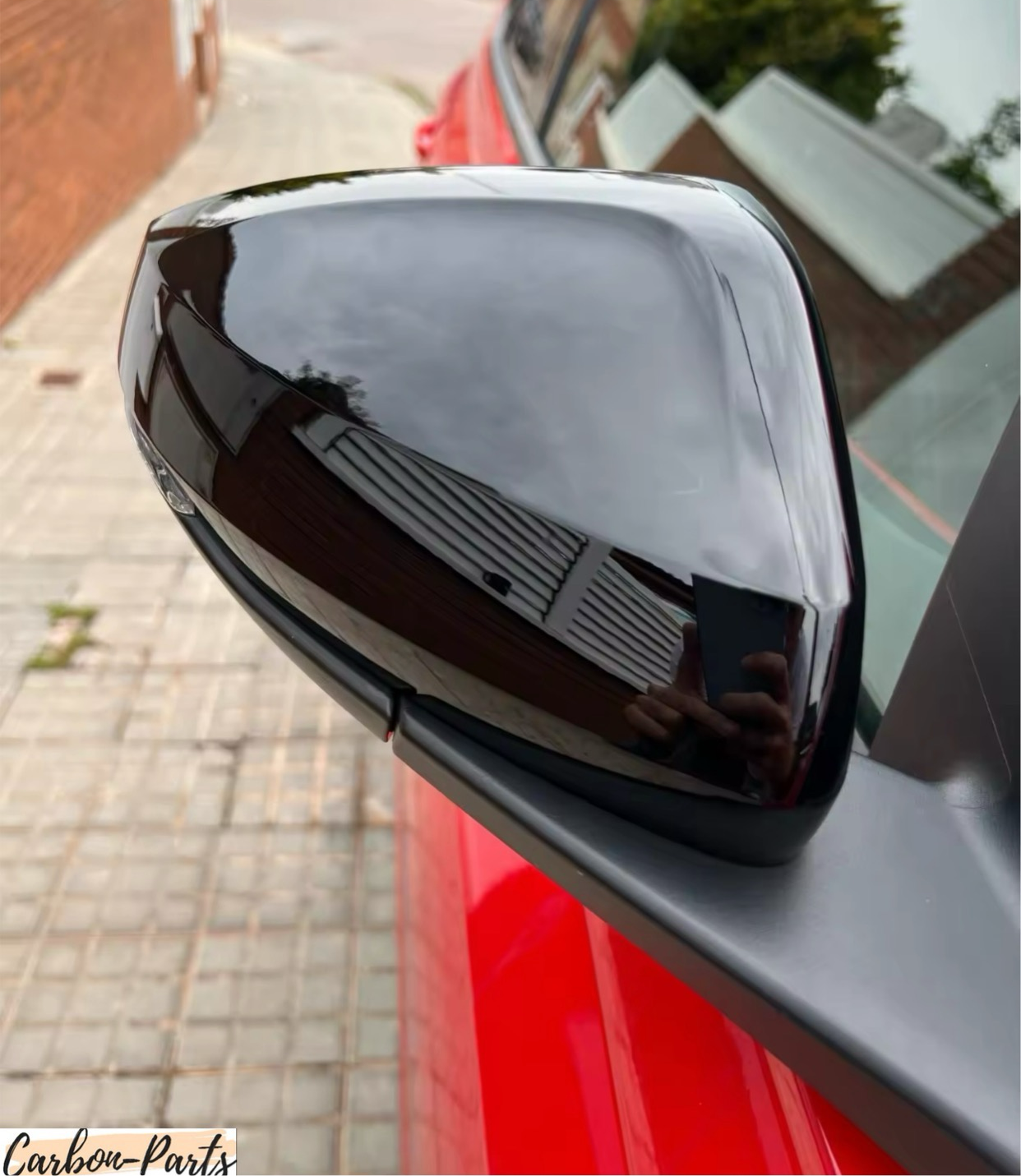 Spiegelkappen Schwarz passend für Volkswagen Polo AW, GTI & Audi A1 GB
