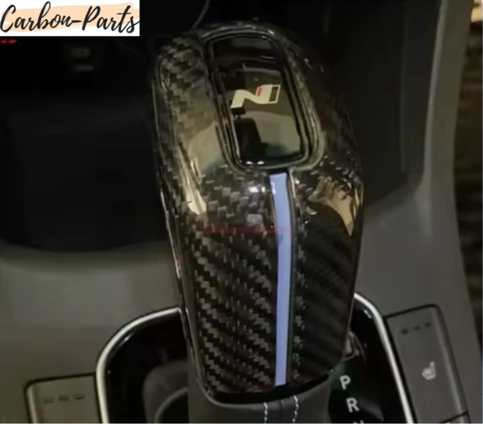 Echt-Carbon Cover für den Schalthebel passend für Hyundai I30 / Kona N-Performance