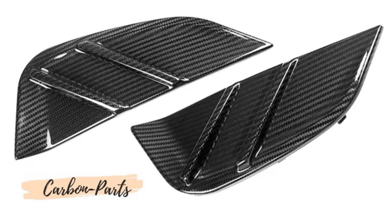 Echt-Carbon Cover/Zierblenden für Lufteinlässe im Kotflügel passend für BMW M3 & M4 G-Serie