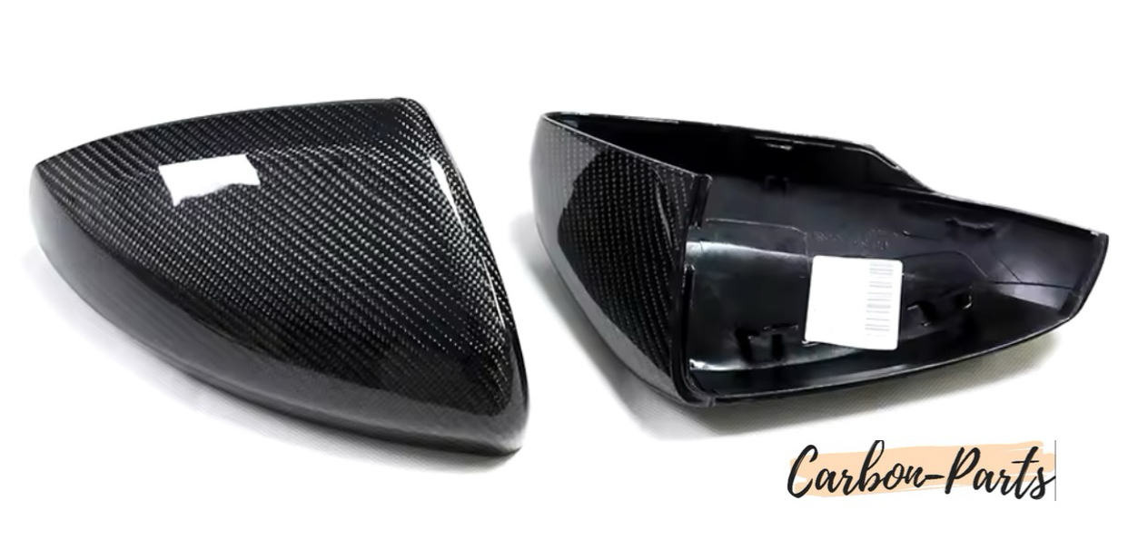 Echt-Carbon Spiegelkappen passend für Volkswagen Polo AW, GTI & Audi A1 GB