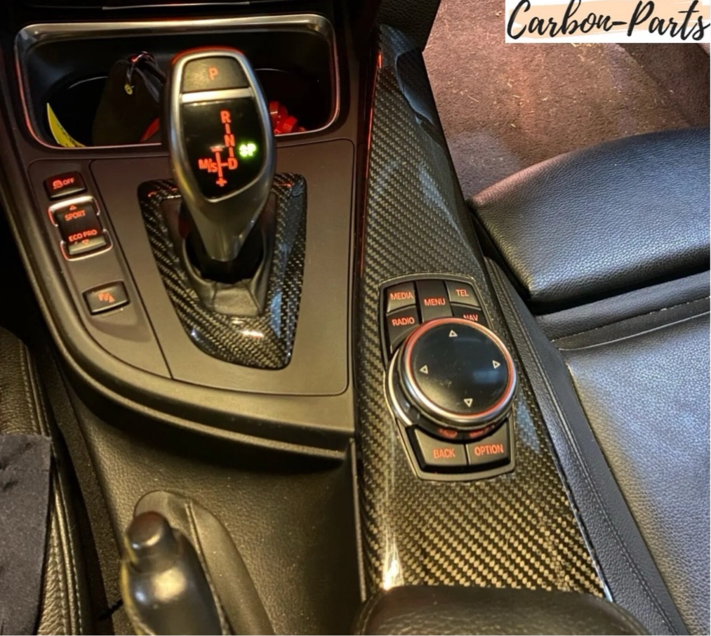 Echt-Carbon Cover für die Mittelkonsole passend für BMW F-Serie (inklusive M-Modelle)
