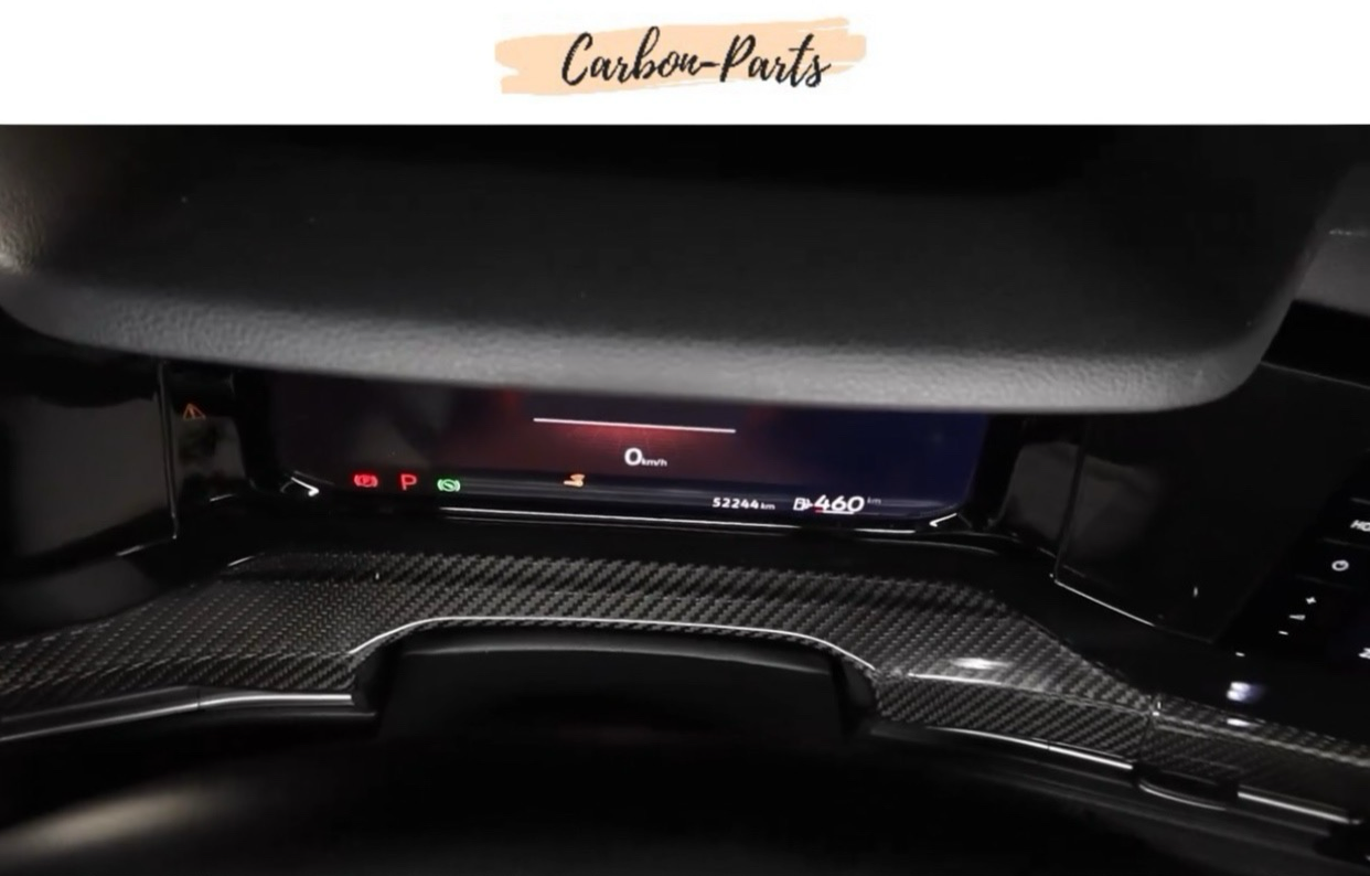 Echt-Carbon Cover für das Armaturenbrett passend für VW Golf 8, GTI, GTD, GTE, R