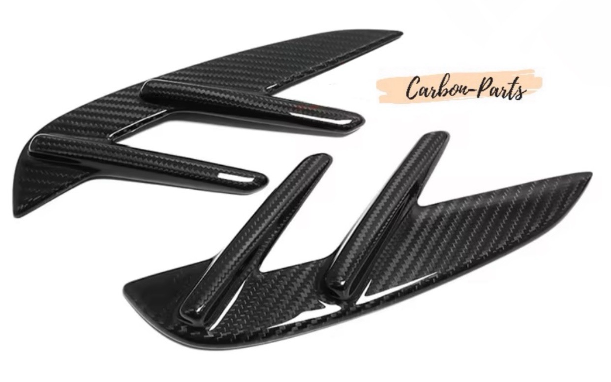 Echt-Carbon Cover/Zierblenden für Lufteinlässe im Kotflügel passend für BMW M3 & M4 G-Serie