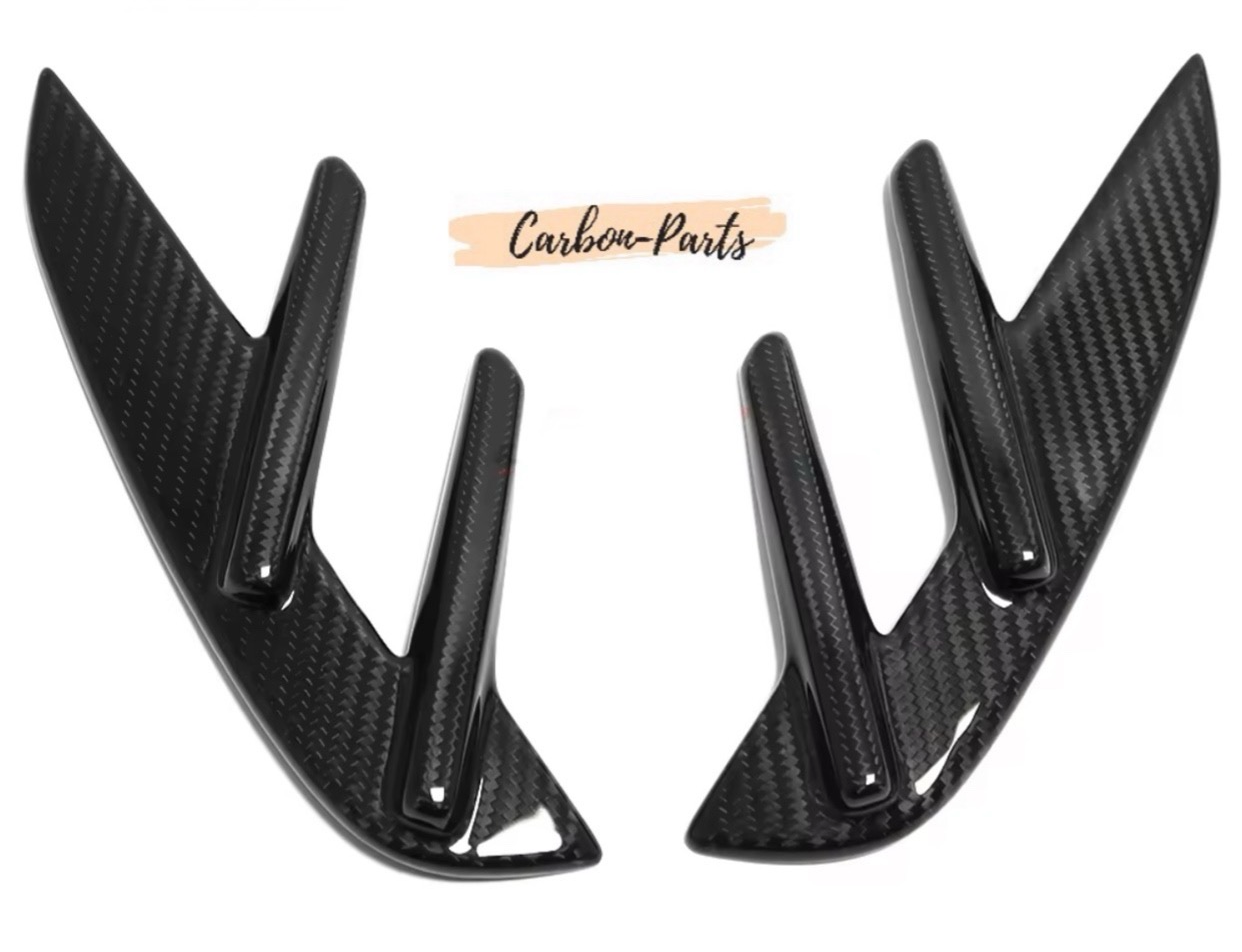 Echt-Carbon Cover/Zierblenden für Lufteinlässe im Kotflügel passend für BMW M3 & M4 G-Serie