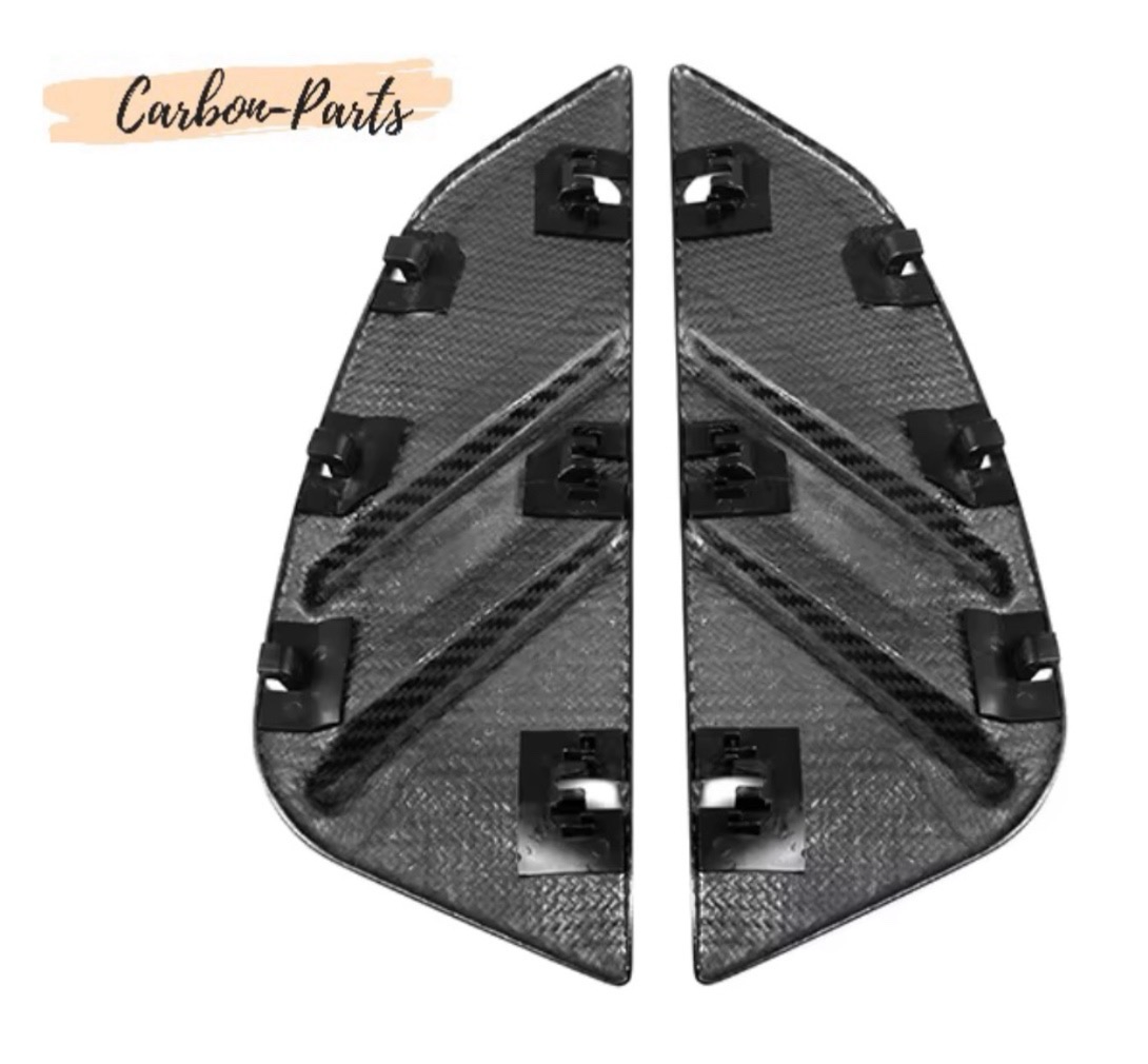 Echt-Carbon Cover/Zierblenden für Lufteinlässe im Kotflügel passend für BMW M3 & M4 G-Serie