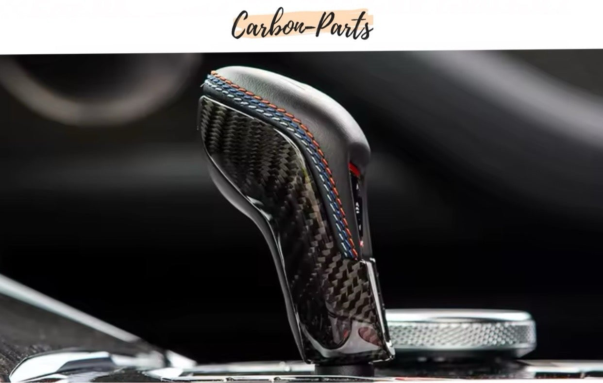 Echt-Carbon Cover für den Schalthebel passend für BMW M2, M3, M4, M8, X3M, X4M, X5M, X6M