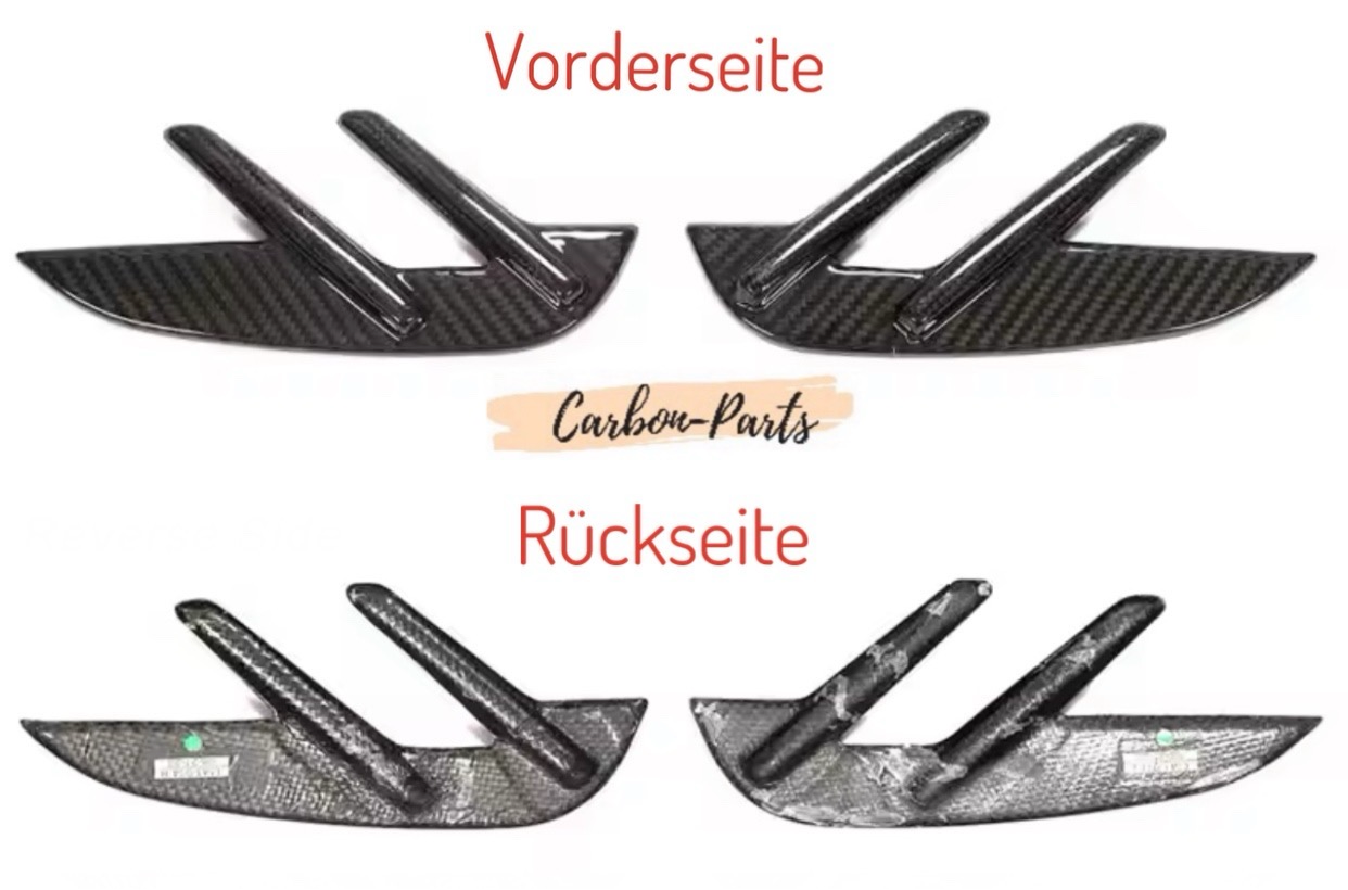 Echt-Carbon Cover/Zierblenden für Lufteinlässe im Kotflügel passend für BMW M3 & M4 G-Serie