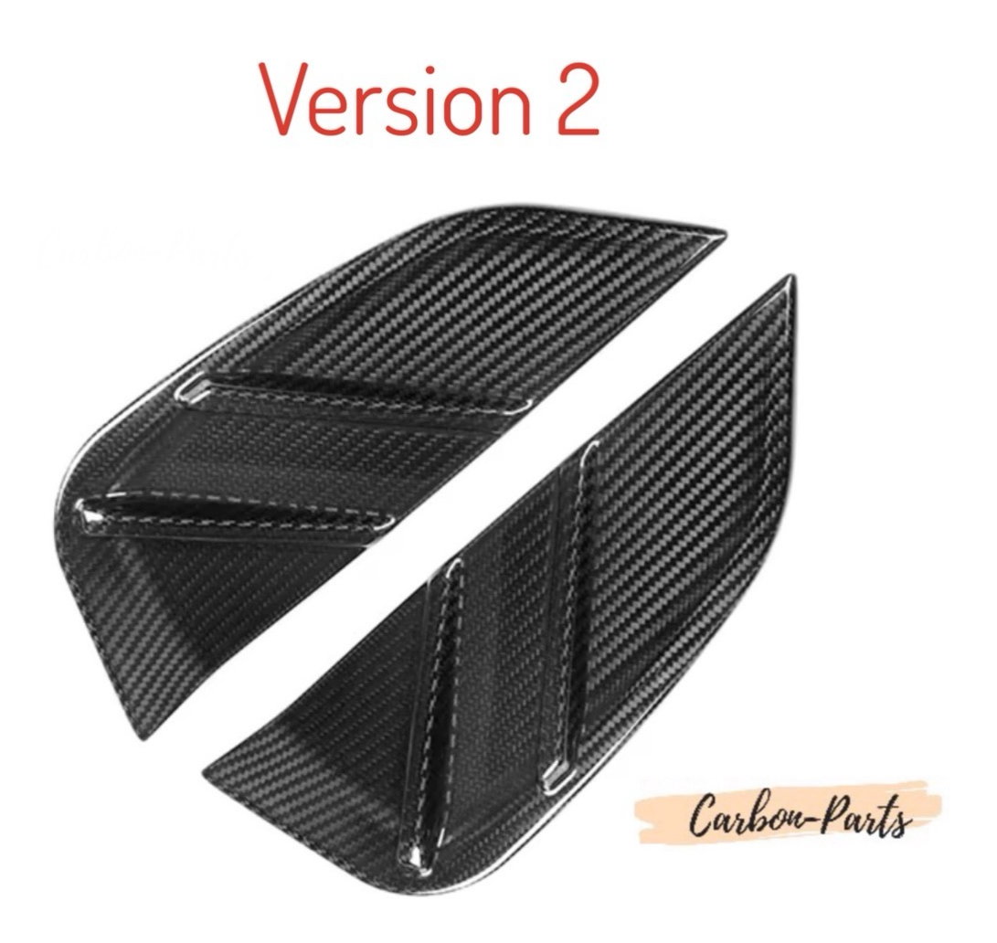 Echt-Carbon Cover/Zierblenden für Lufteinlässe im Kotflügel passend für BMW M3 & M4 G-Serie