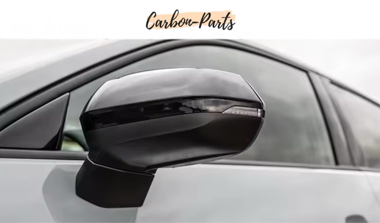Spiegelkappen Schwarz Hochglanz passend für Audi Q2, SQ2, Q3, RSQ3
