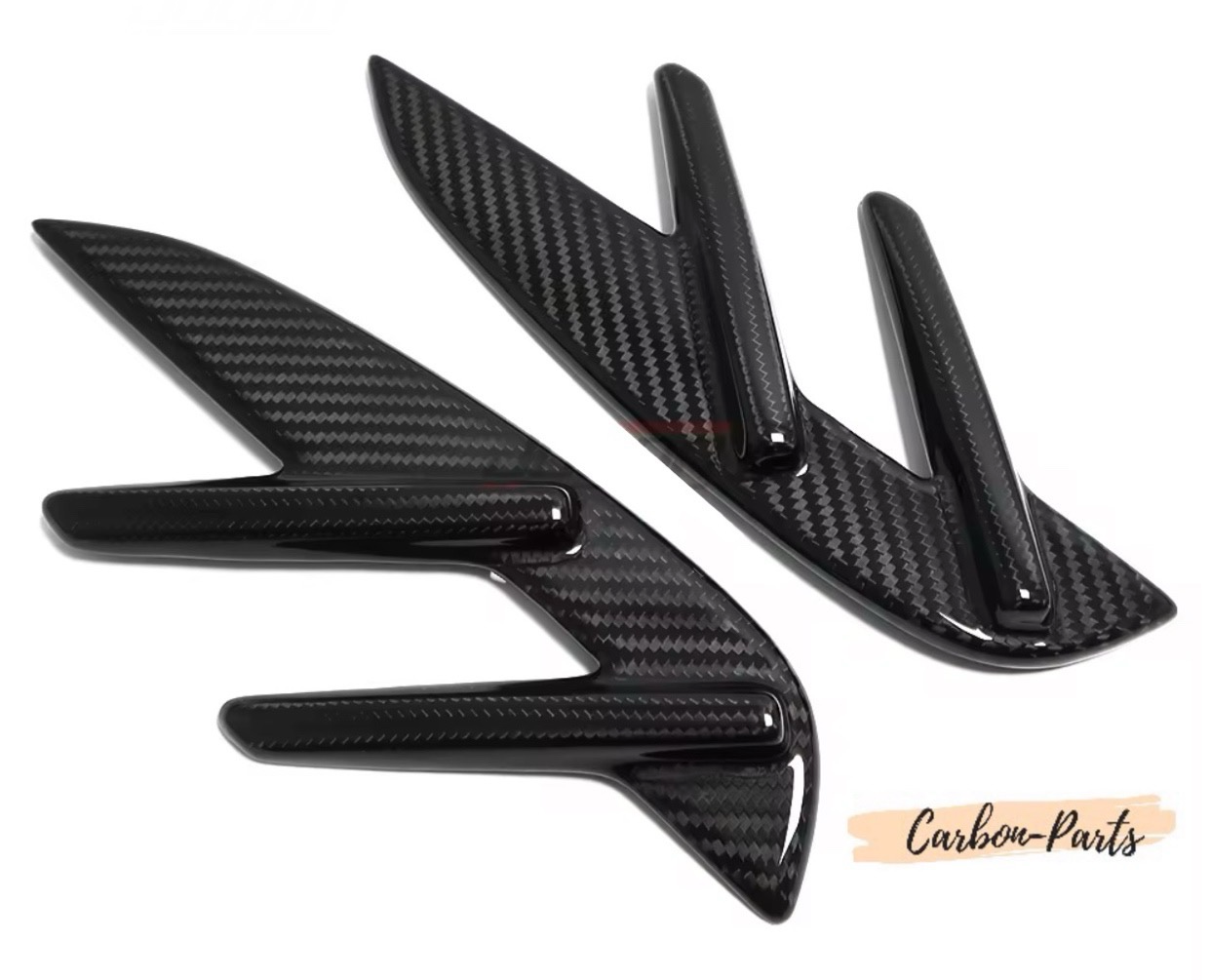 Echt-Carbon Cover/Zierblenden für Lufteinlässe im Kotflügel passend für BMW M3 & M4 G-Serie