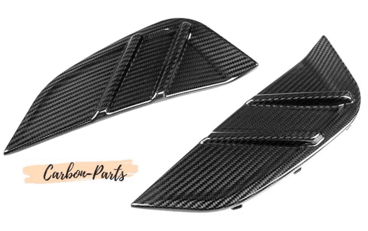 Echt-Carbon Cover/Zierblenden für Lufteinlässe im Kotflügel passend für BMW M3 & M4 G-Serie