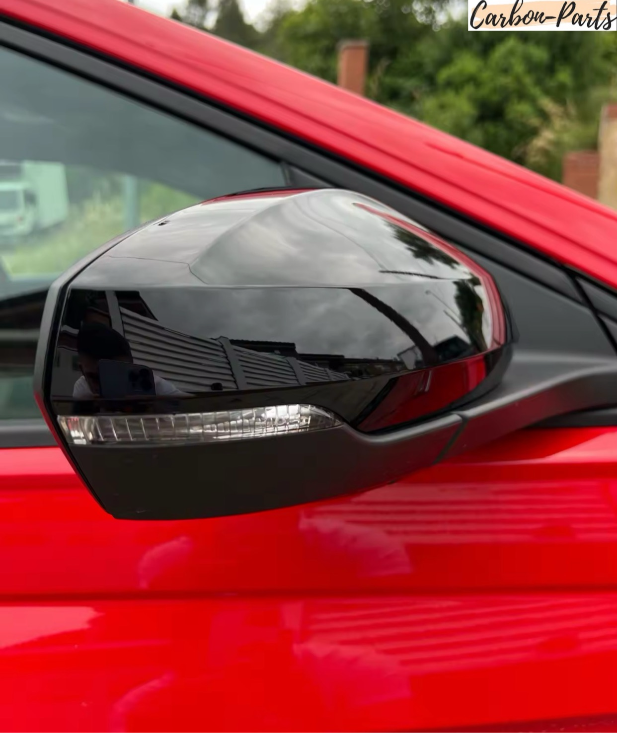 Spiegelkappen Schwarz passend für Volkswagen Polo AW, GTI & Audi A1 GB