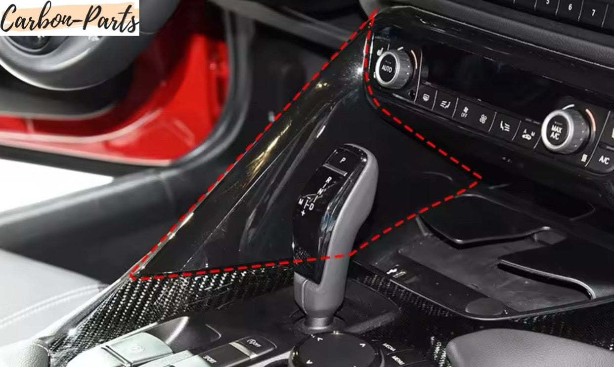 Echt-Carbon Cover für die Mittelkonsole passend für Toyota GR Supra A90