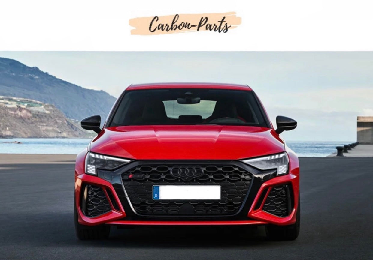 Spiegelkappen Schwarz Hochglanz passend für Audi A3, S3, RS3 8Y
