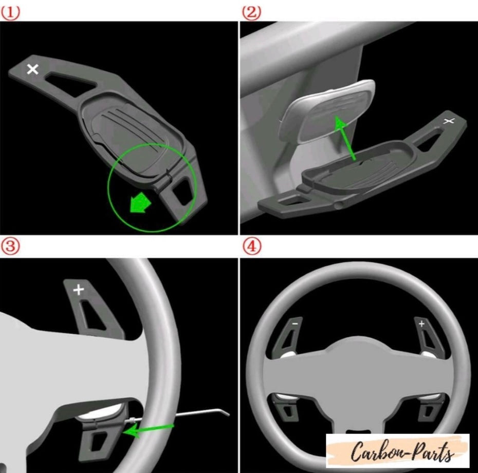 Schaltwippen aus Aluminium passend für Seat & Cupra