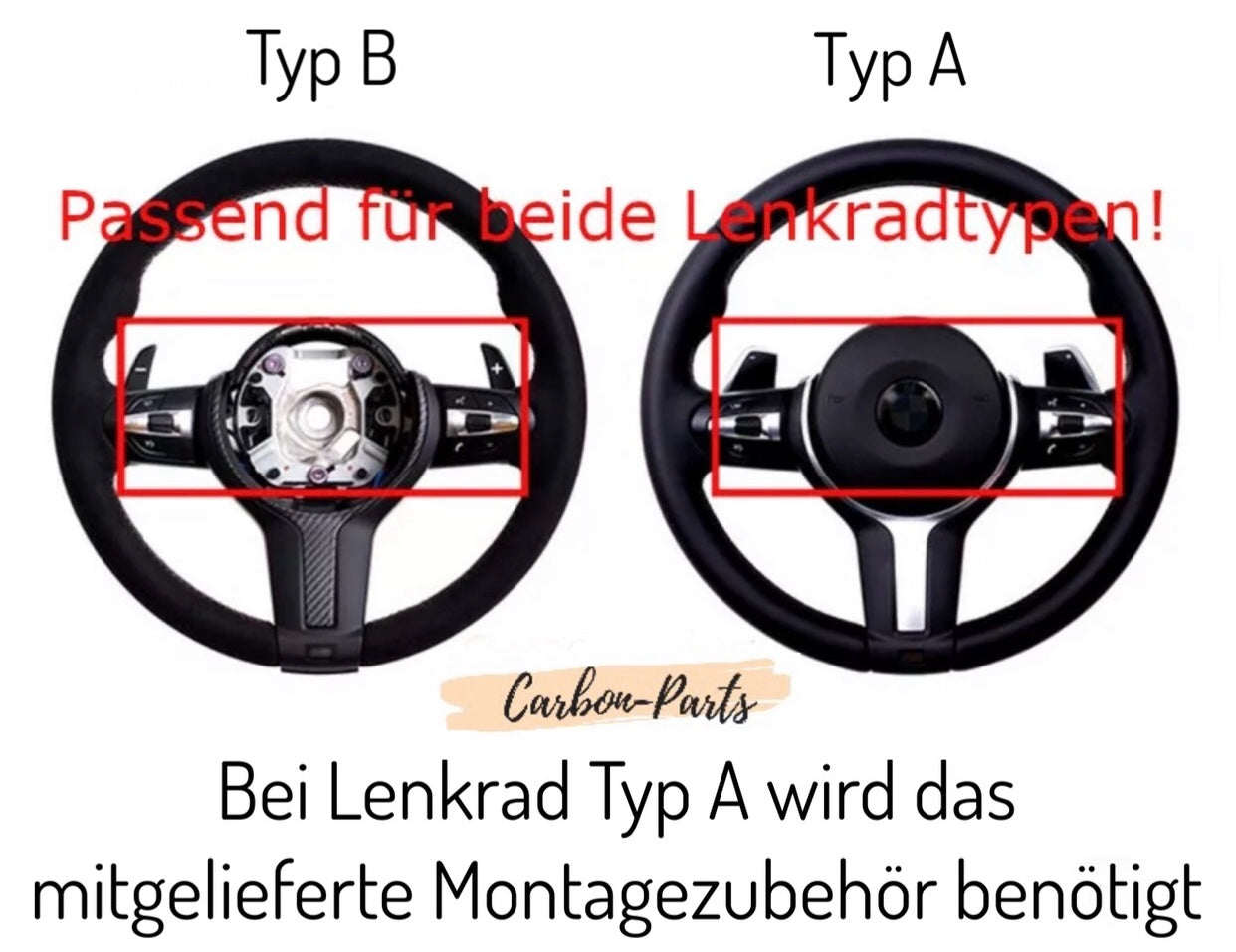 Schaltwippen aus Aluminium passend für BMW F-Serie