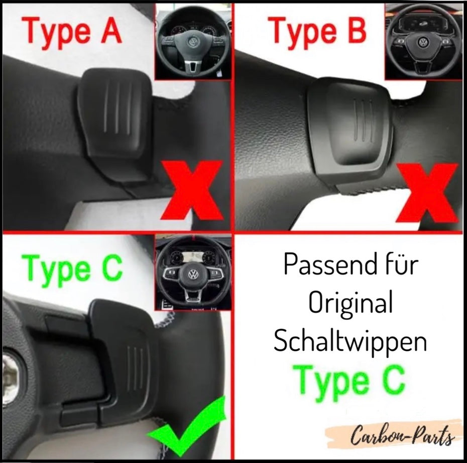 Schaltwippen passend für Volkswagen Golf 7, GTI, GTE, R