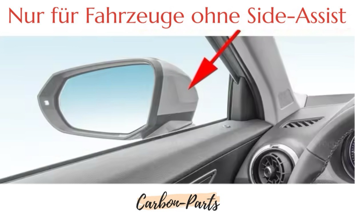 Spiegelkappen Schwarz Hochglanz passend für Audi Q2, SQ2, Q3, RSQ3