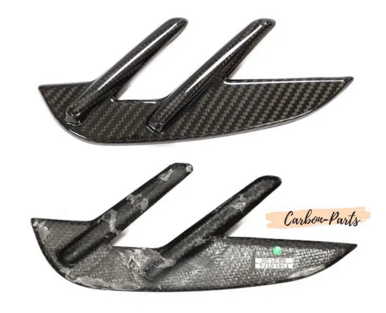 Echt-Carbon Cover/Zierblenden für Lufteinlässe im Kotflügel passend für BMW M3 & M4 G-Serie