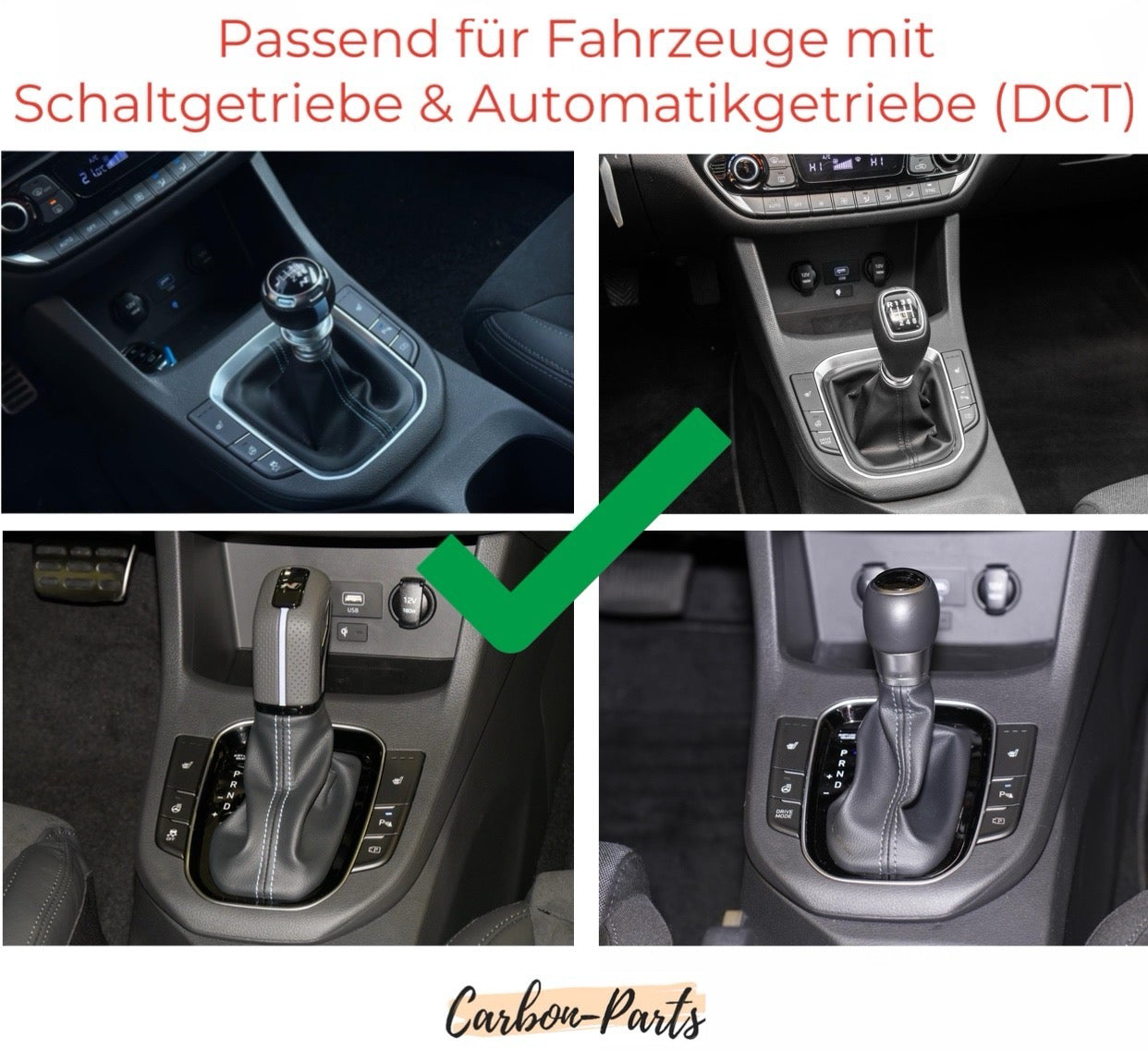 Echt-Carbon Cover für die Mittelkonsole passend für Hyundai I30, N-Performance & N-Line