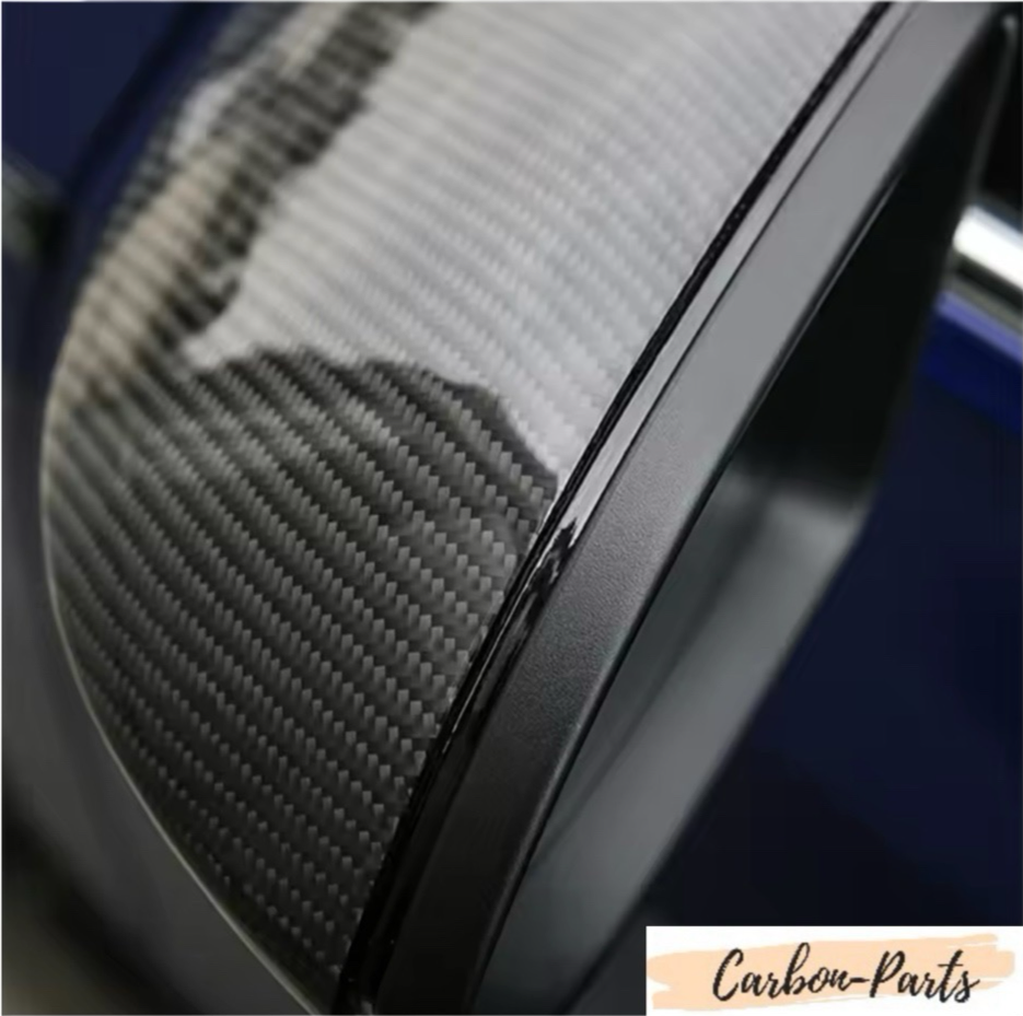 Echt-Carbon Spiegelkappen passend für Volkswagen Golf 8, GTI, R, ID.3, Cupra Born