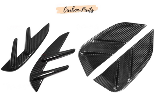 Echt-Carbon Cover/Zierblenden für Lufteinlässe im Kotflügel passend für BMW M3 & M4 G-Serie