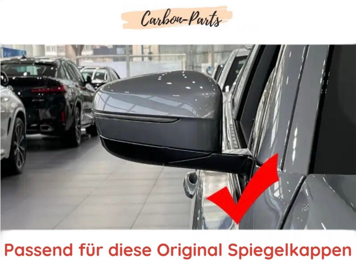 Spiegelkappen Schwarz Hochglanz in M-Optik passend für BMW G-Serie